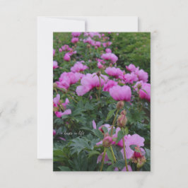 Lavender Peonies Anteckningskort