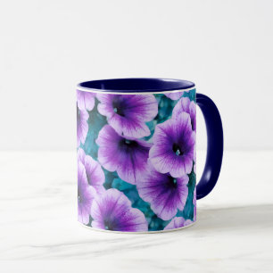 Lavender Petunia Flowers Mugg