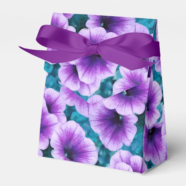 Lavender Petunia Flowers Presentaskar (Framsidan Sidan)