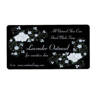 Lavender Phlox-Blommar och vinhandgjord tvål Fraktsedel