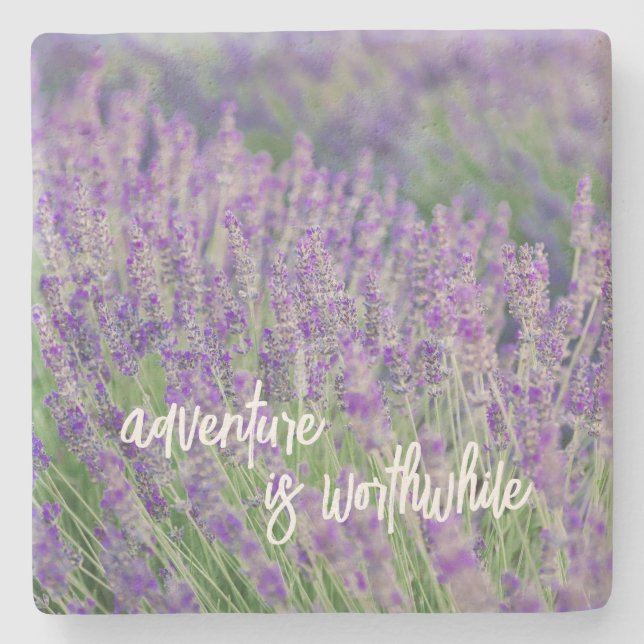 Lavender Photo Home Decor med reseoffert Stenunderlägg (Framsidan)