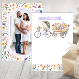 Lavender Photo Tack - Hedgehog Baby Shower