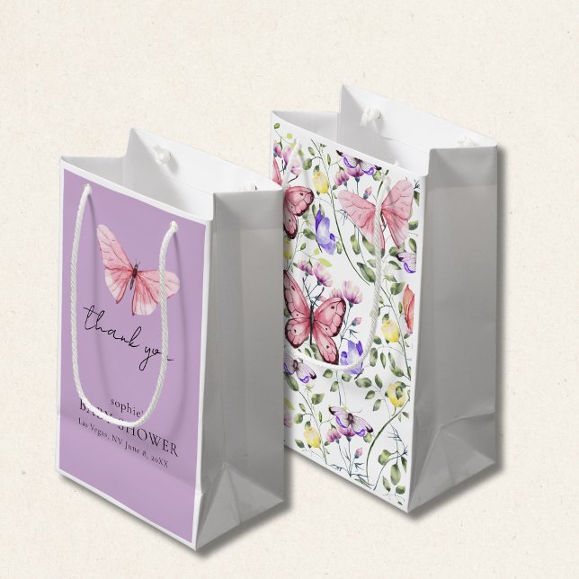 Lavender Pink Butterfly Greenery Baby Shower (Skapare uppladdad)