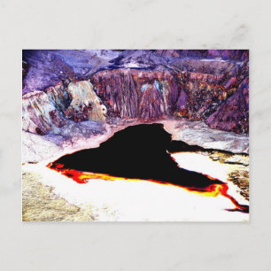 Lavender Pit Mine Abstract Design Vykort