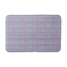 Lavender Plaid Harmony  Badrumsmatta