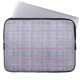 Lavender Plaid Harmony  Laptop Fodral