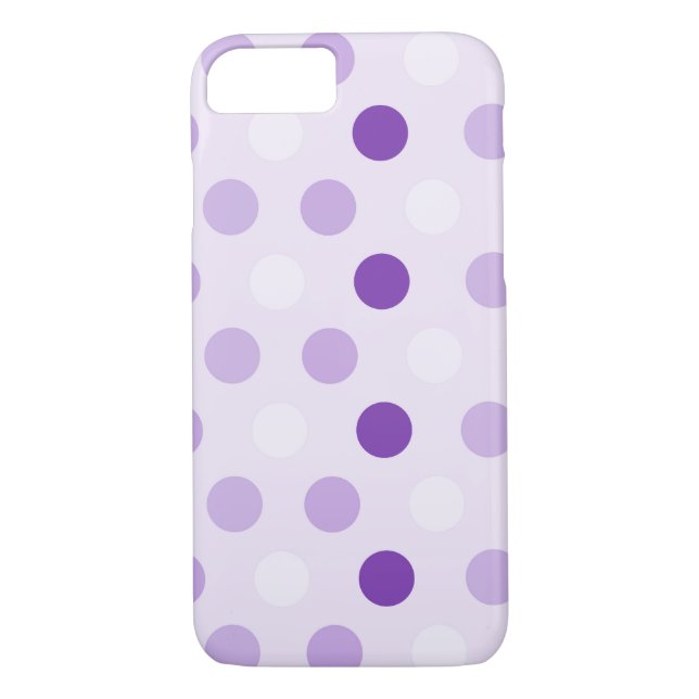 Lavender Polka dots Case-Mate iPhone Skal (Baksida)