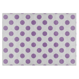 Lavender polka dots på vit