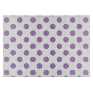 Lavender polka dots på vit