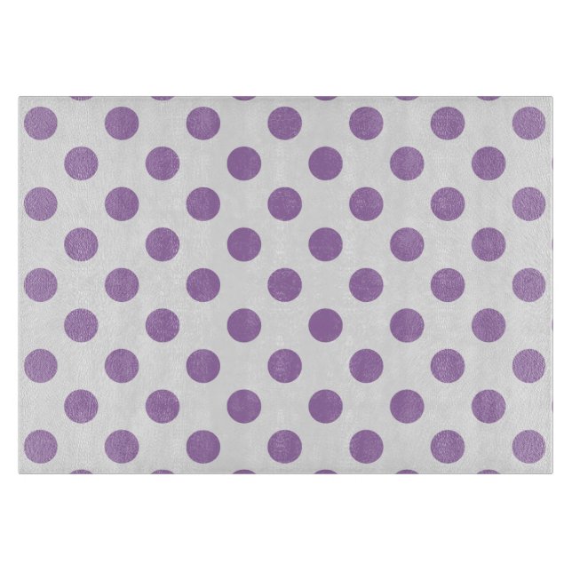 Lavender polka dots på vit (Framsidan)