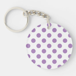 Lavender polka dots på vit