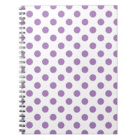 Lavender polka dots på vit