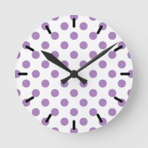 Lavender polka dots på vit