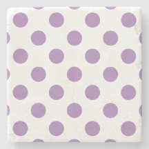 Lavender polka dots på vit