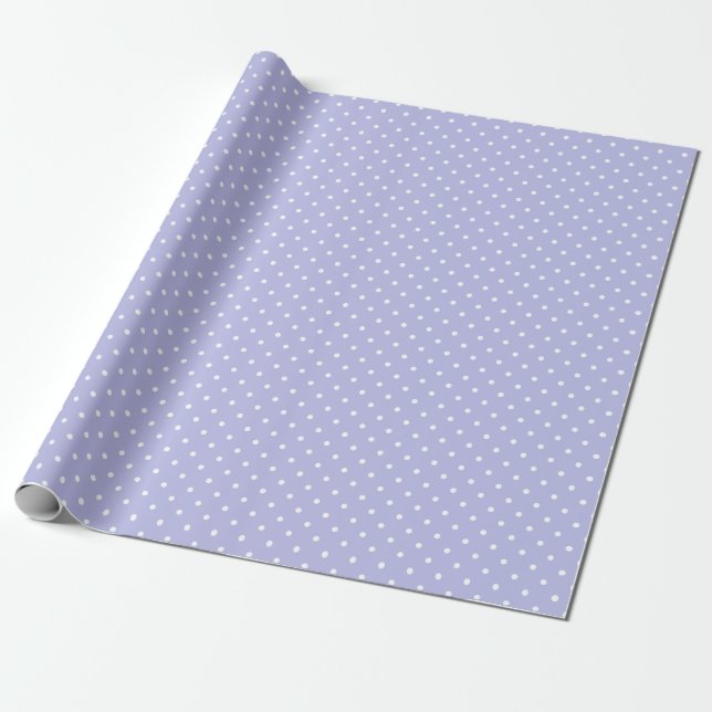 LAVENDER POLKA DOTS | PAPPER VARNING PRESENTPAPPER (Utrullad)