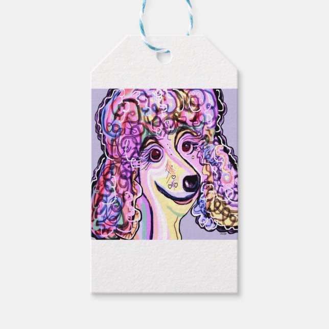 Lavender Pudel Presentetikett (Framsidan)