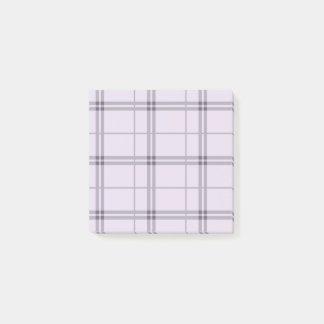 Lavender Purple Plaid Pattern Check Print Tartan Post-it Block