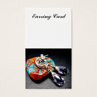 Lavender Quartz Stone Earring Card Visitkort