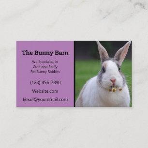 Lavender Rabbit Visitkort