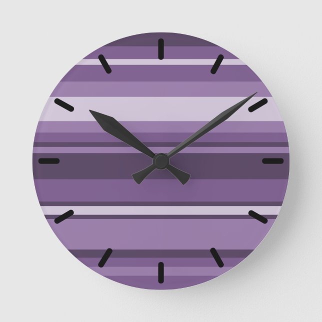 Lavender rand rund klocka (Framsida)