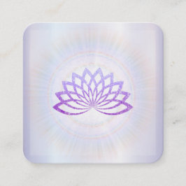 *~* Lavender Rays Reiki Energy Healing Lotus Fyrkantigt Visitkort