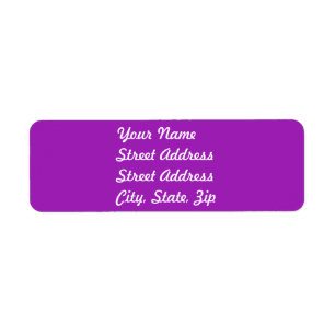 Lavender Returadress Sticker Etikett