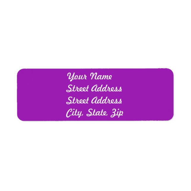 Lavender Returadress Sticker Etikett (Framsidan)