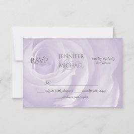 Lavender ro blommigt enkel elegant bröllop OSA Kort