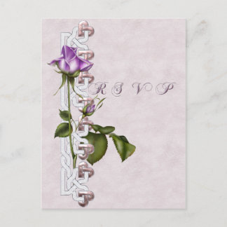 Lavender Ro Bröllop Suite OSA Inbjudan Vykort