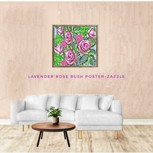 Lavender Ro Bush Poster