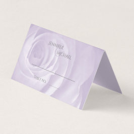 lavender ro enkel elegant bröllop gäst bord kort