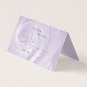 lavender ro enkel elegant bröllop gäst bord kort