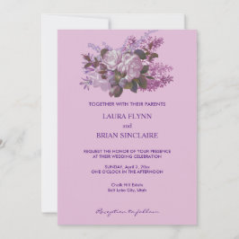 Lavender, Ro och Lilacs, Bröllop Inbjudningar