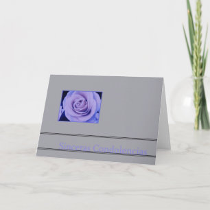 Lavender ro på grått-sympatikort kort