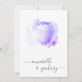 *~* Lavender Ro QR Blommigt OSA - AR8 Bröllop in Inbjudningar