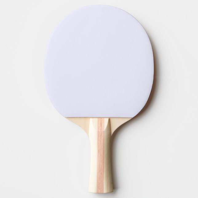 Lavender Ro Soft Blek White Pastel Solid Färg Pingisracket (Framsidan)