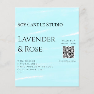 Lavender ro sojaläck, lägg till q r code tex