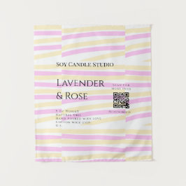 Lavender ro sojaläck, lägg till q r code tex