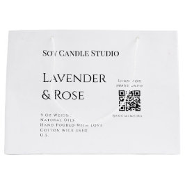 Lavender ro sojaläck, lägg till q r code tex