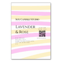 Lavender ro sojaläck, lägg till q r code tex