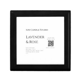 Lavender ro sojaläck, lägg till q r code tex minnesask