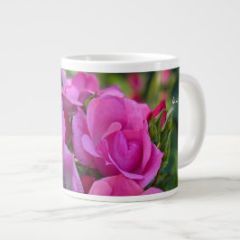 Lavender Rosa ros Jumbo Mugg
