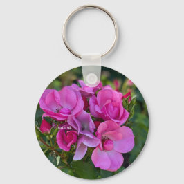 lavender Rosa ros Nyckelring