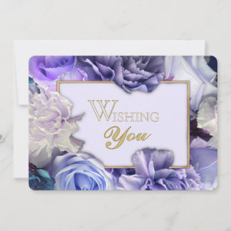Lavender Rose Secret Gardens Birthday Card Inbjudningar