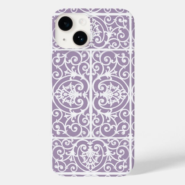 Lavender scrollwork mönster (Baksida)