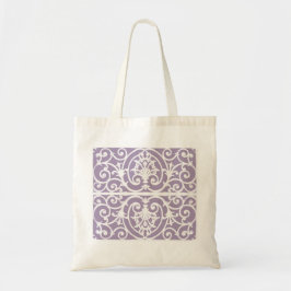 Lavender scrollwork mönster tygkasse