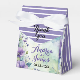 Lavender & Sea Green 3"w x 1.5"l x 3.25"h Wedding Presentaskar