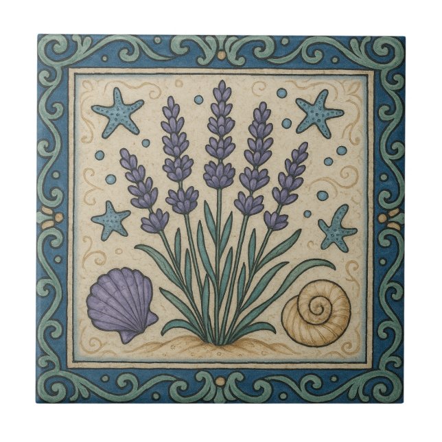 Lavender Sea Kakelplatta (Framsidan)