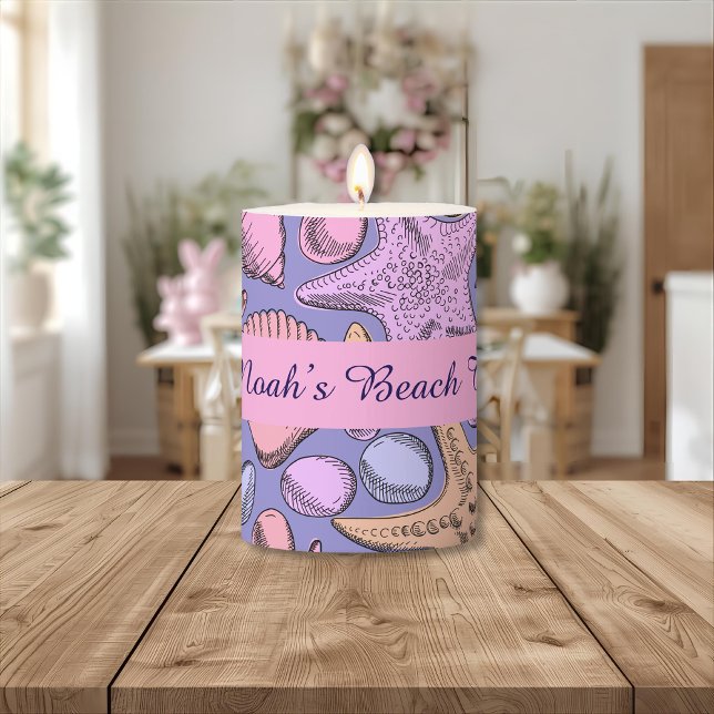 Lavender Seashell Personalized Coffee Mug Kaffemugg (Skapare uppladdad)