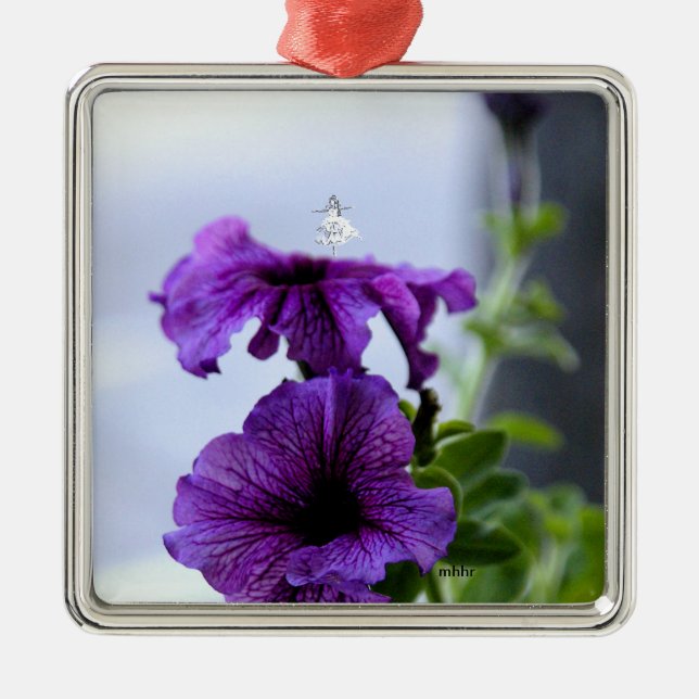 Lavender Shadow Fairy Metall Ornament (Framsidan)